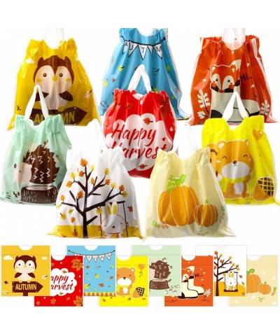 Thanksgiving Plastic Bags Drawstring Goody Bags 72PCS Plastic Thanksgiving Treat Bags for Kids Fall Party Favor Treat Bags $1...