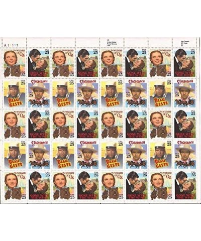 1990 25 Cent Classic Films Sheet of 40 Postage Stamps - Scott 2445-8a $25.73 Collectibles Display & Storage