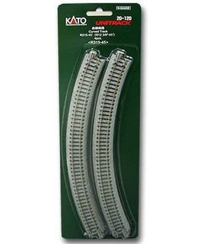 Unitrack 315mm (12 3/8") Radius 45-Degree Curve Track (4-Piece) $19.71 Toy Train Set Tracks