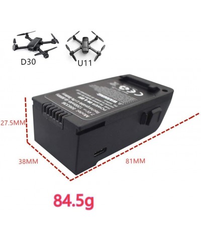 7.4V 1200mah Lithium Battery for U62 D30 U11 Folding Quadcopter Remote Control Aerial Drone Lithium Battery Spare Parts $65.6...