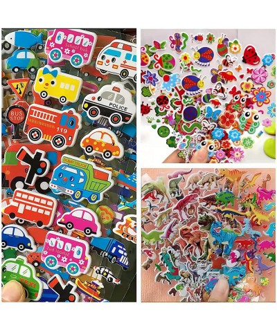 Children’s Stickers 3D Fluffy Stickers 600+ Vivid Puffy Kids Stickers 24 Different Sheets Colored 3D Stickers for Boys Girls ...