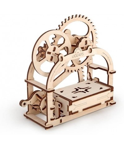 Mechanical Etui 3D Puzzle Wooden Building Blocks Decorative Desktop Business Card Holder Brain Teaser Game for Teens and Adul...