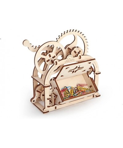 Mechanical Etui 3D Puzzle Wooden Building Blocks Decorative Desktop Business Card Holder Brain Teaser Game for Teens and Adul...