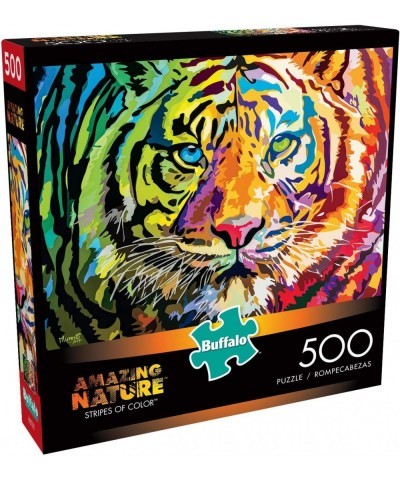 Stripes of Color - 500 Piece Jigsaw Puzzle $19.46 Jigsaw Puzzles