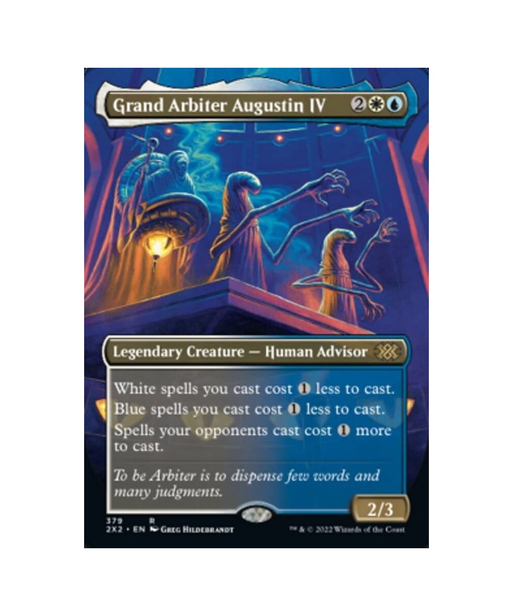 Magic: the Gathering - Grand Arbiter Augustin IV (379) - Borderless - Foil - Double Masters 2022 $13.00 Trading Cards & Acces...