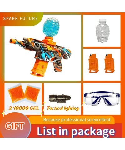 Gel Ball Blaster Splatter Ball Blaster Injector with 2 Batteries Electric Shooting Toy Includes 20 000 Splat Beads and More M...