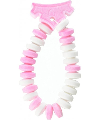 Princess Candy Bracelets with Charm (12 Pieces) Pink and White - Stretchable $25.59 Kids' Dress-Up Accessories