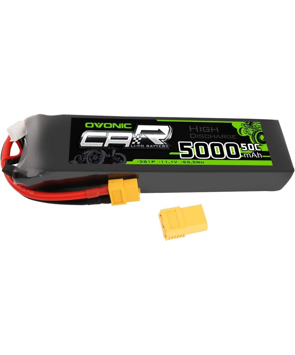 3s Lipo Battery 50C 5000mAh 11.1V Lipo Battery with XT60+TRX Connector for RC Car Truck Boat Airplane Helicopter Quadcopter $...