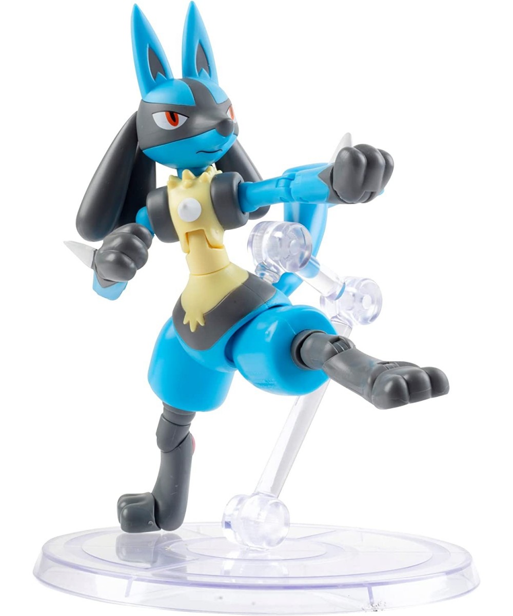 Pokémon 6" Lucario Articulated Battle Figure Toy with Display Stand - Officially Licensed - Collectible Pokemon Gift for Kids...