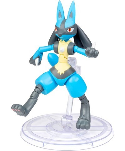 Pokémon 6" Lucario Articulated Battle Figure Toy with Display Stand - Officially Licensed - Collectible Pokemon Gift for Kids...