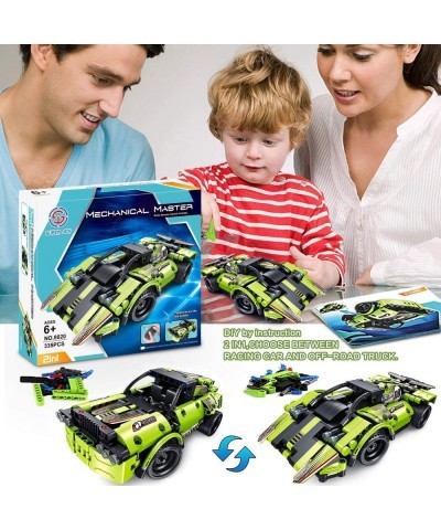 STEM Building Toys for Kids 335 Piece Building Kit 2 in 1 Remote Control Racing Car Snap Together Engineering Kits Early Lear...