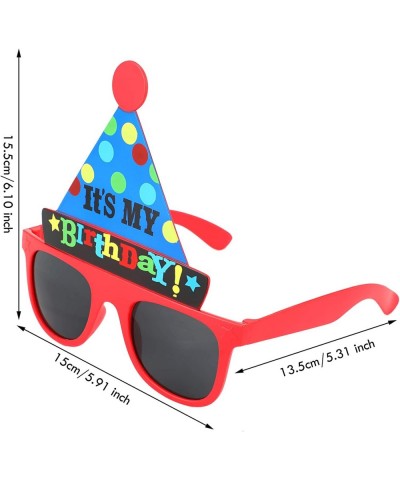 Happy Birthday Glasses It's My Birthday Funny Hat Glasses Birthday Party Sunglasses Novelty Party Hat Glasses Self Photo Prop...