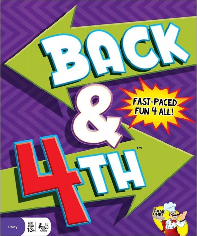 Back & 4th - Fast-Paced Fun 4 All Family Games - Perfect for Parties and Game Nights $43.70 Board Games