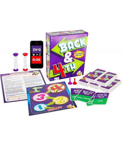 Back & 4th - Fast-Paced Fun 4 All Family Games - Perfect for Parties and Game Nights $43.70 Board Games