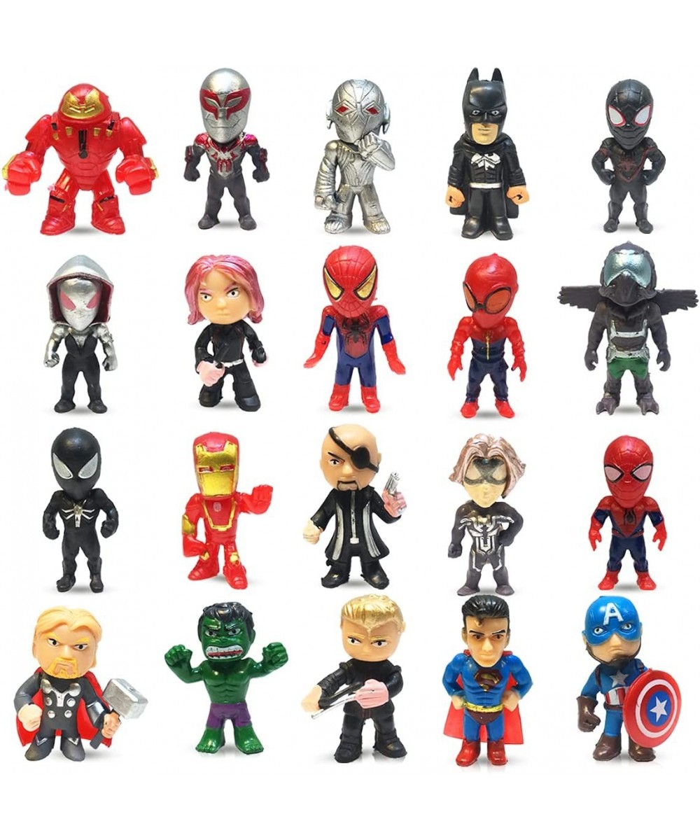 20 Pieces Super Hero Toys Action Figures Sets Mini Superheroes Figures for Boys Toys Small Superhero Figure Birthday Party Fa...