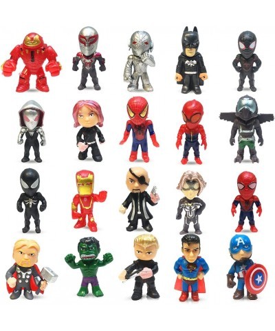 20 Pieces Super Hero Toys Action Figures Sets Mini Superheroes Figures for Boys Toys Small Superhero Figure Birthday Party Fa...