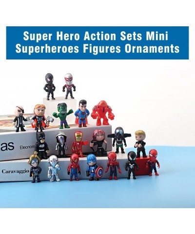 20 Pieces Super Hero Toys Action Figures Sets Mini Superheroes Figures for Boys Toys Small Superhero Figure Birthday Party Fa...