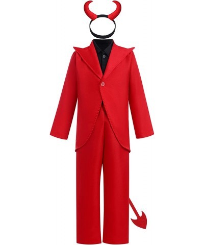 Kids Girls Boys Devil Costume Party Halloween Dress Up Clothes $46.88 Kids' Costumes