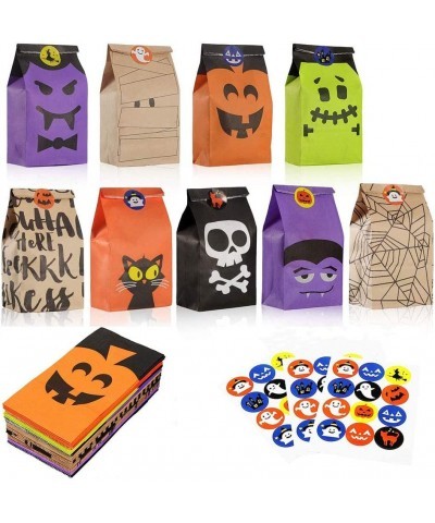 36 PCS Halloween Candy Treat Bags Trick or Treat Bags Paper Cookie Gift Bags 9 Design Party Favor Candy Bags with 3 Sheets Ha...