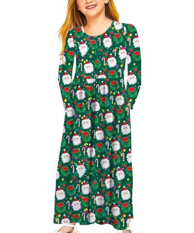 Girls Floor Length Maxi Dress with Pockets 5-14 Years $32.66 Kids' Costumes