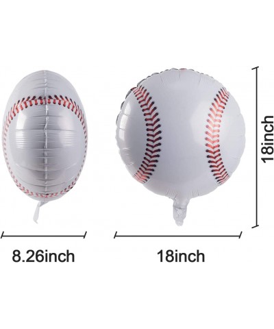 7 PCS Baseball Party Decorations Includes 1 PCS Baseball Tablecloth 6 PCS Baseball Balloons Plastic Disposable Baseball Table...