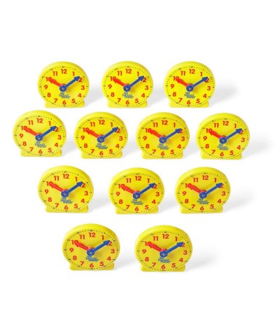 Mini Geared Clock Telling Time Teaching Clock Learn to Tell Time Clock Analog Learning Clock Clock for Kids Learning to Tell ...