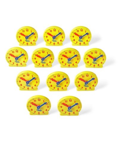 Mini Geared Clock Telling Time Teaching Clock Learn to Tell Time Clock Analog Learning Clock Clock for Kids Learning to Tell ...