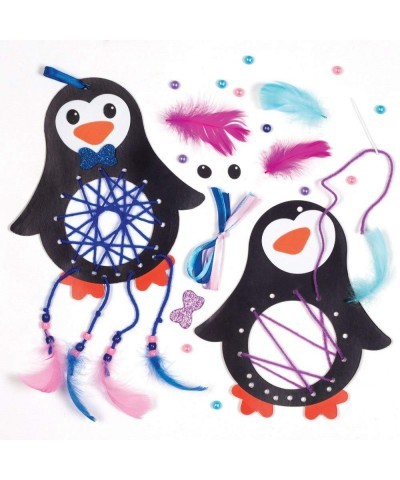 AT234 Penguin Dreamcatcher Kits - Pack Of 4 Christmas Arts And Crafts assorted $17.07 Kids' Drawing & Writing Boards