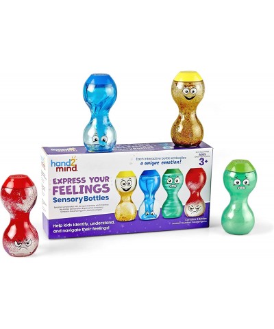 Express Your Feelings Sensory Bottles Calm Down Corner Essentials & Sensory Fidget Tubes Anxiety Relief Toy Occupational Ther...