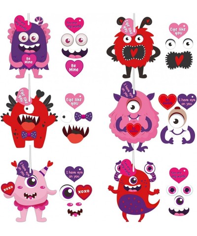 30Pcs Monster Craft Ornaments Kit for Kids DIY Monster Paper Craft Hanging Ornaments Make Your Own Monster Cards Hanging Deco...