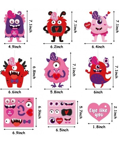 30Pcs Monster Craft Ornaments Kit for Kids DIY Monster Paper Craft Hanging Ornaments Make Your Own Monster Cards Hanging Deco...