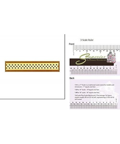 Dollhouse Miniature Porch Lattice 12 Inch 1/pk $28.90 Dollhouse Accessories