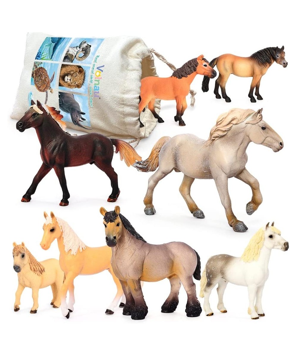 Horse Toys Figurines 8PCS Animal Farm Figures for Toddlers Kids Christmas Birthday Gift Plastic Preschool Pack $63.90 Play Fi...