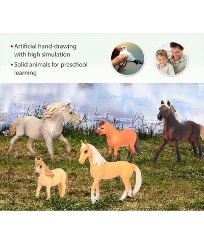 Horse Toys Figurines 8PCS Animal Farm Figures for Toddlers Kids Christmas Birthday Gift Plastic Preschool Pack $63.90 Play Fi...