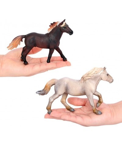 Horse Toys Figurines 8PCS Animal Farm Figures for Toddlers Kids Christmas Birthday Gift Plastic Preschool Pack $63.90 Play Fi...