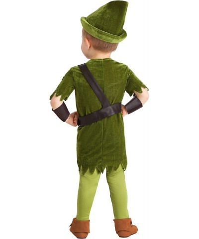 Toddler Peter Pan Costume with Hat Shirt Tights Belt/Harness and Wrist Cuffs $44.32 Kids' Costumes