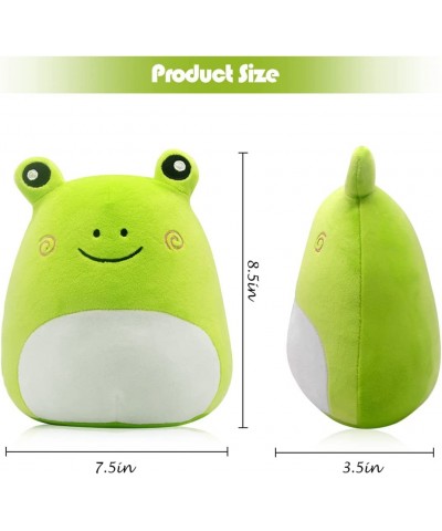 Frog Plush 8.5'' Frog Stuffed Animals Frog Plush Toy Frog plushie Soft Frog Pillow Lumbar Back Cushion Stuffed Frog Home Deco...