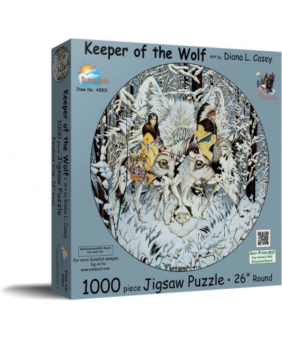 Keeper of The Wolf 1000 pc Jigsaw Puzzle by SunsOut $40.16 Jigsaw Puzzles