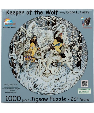 Keeper of The Wolf 1000 pc Jigsaw Puzzle by SunsOut $40.16 Jigsaw Puzzles