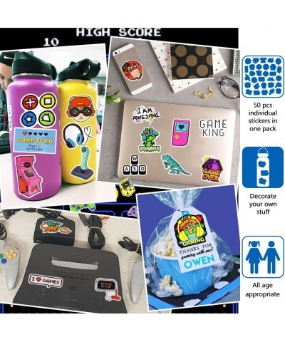 Gaming Stickers for Kids Water Bottles Video Gamer Stickers for Laptop Game Reward Vinyl Stickers Pack for Teachers $14.91 Ki...