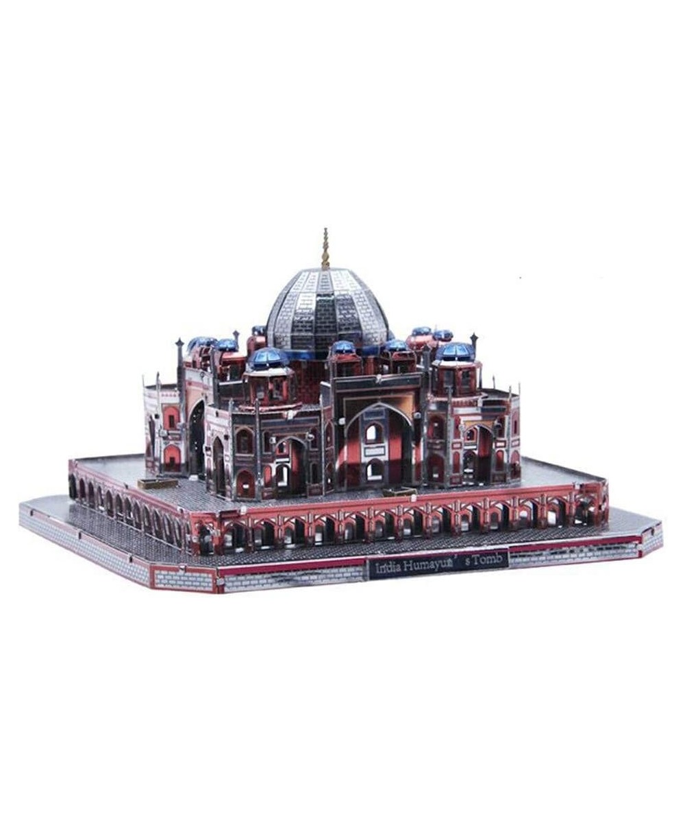 India Humayun's Tomb 3D Metal Puzzle Architecture DIY Assemble Model Building Kits Laser Cut Jigsaw Toys J049 $38.07 3-D Puzzles