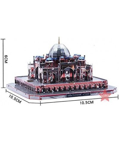 India Humayun's Tomb 3D Metal Puzzle Architecture DIY Assemble Model Building Kits Laser Cut Jigsaw Toys J049 $38.07 3-D Puzzles