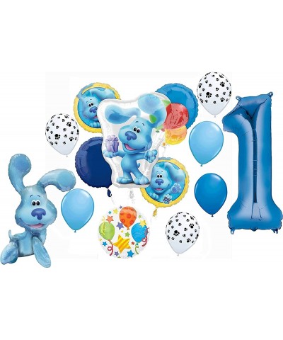 Blue's Clues 1st Birthday Party Supplies Blue the Dog Table Topper Balloon Bouquet Decorations $42.70 Kids' Party Decorations