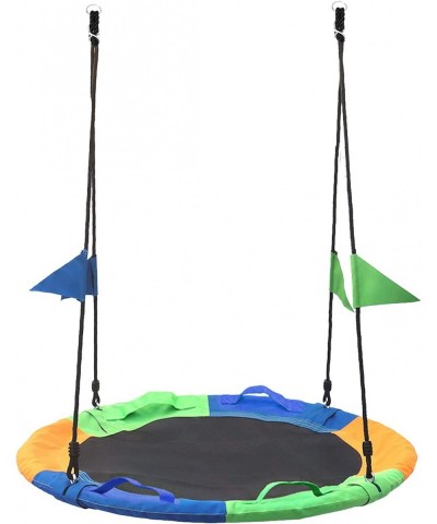 Saucer Swing for Kids Outdoor with Handle - Round Outdoor Swings for Swingset - Large Tree Swings for Children with Hanging K...