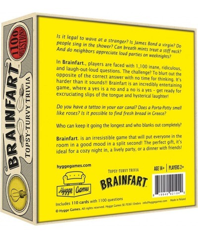 Brainfart Topsy Turvy Trivia Game $33.20 Board Games