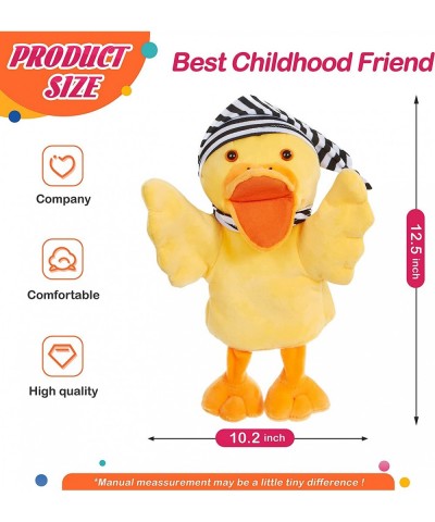 Duck Hand Puppet Vivid Plush Interactive Toy Yellow Hand Puppet with Movable Mouth- Hand Puppets for Kids All Ages 12.5inches...