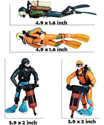 People Models Underwater Swimmers Action Figures Realistic Divers Figurines Plastic Speed Boat Model Set of 6 $38.39 Play Fig...