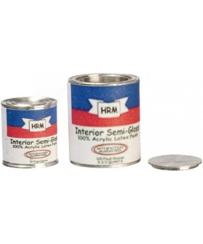 Dolls House Paint Can Tin Set of 2 Miniature Work Tool DIY Shop Accessory 1:12 $22.99 Dollhouse Accessories