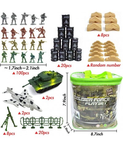 250PCS Army Men Military Set Military Figures and Accessories with Hand Bag World War II Army Men Toys for Boys $42.75 Play F...