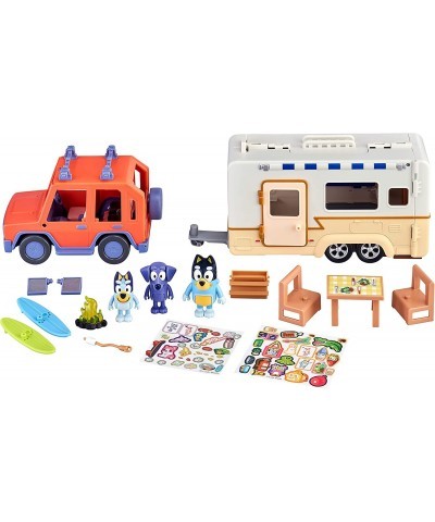 Ultimate Caravan Adventures - Caravan Playset and Three 2.5-3" Figures & 4WD Family Vehicle with 2 Surfboards $55.06 Play Fig...